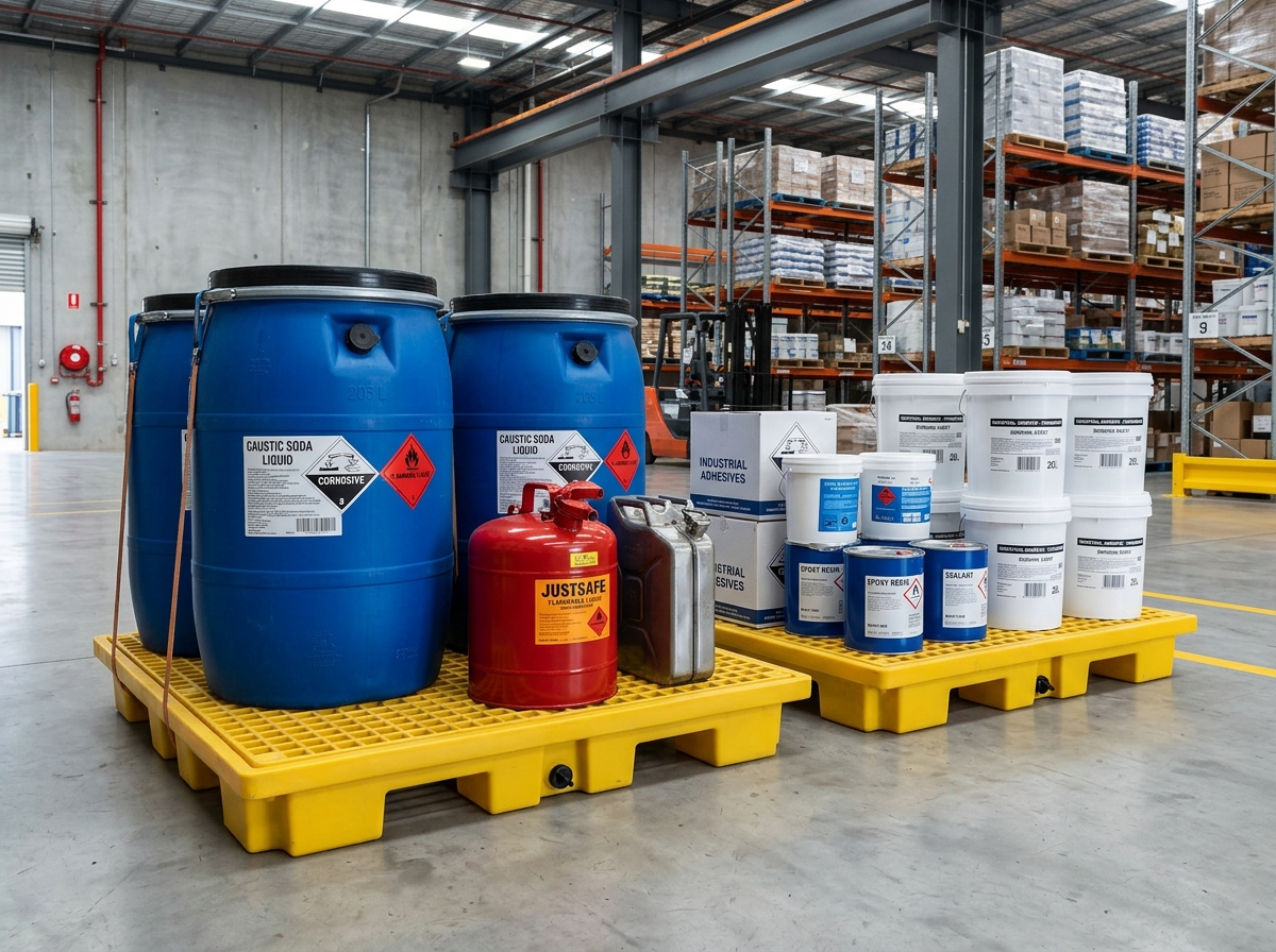 Chemicals, drums, and consumables