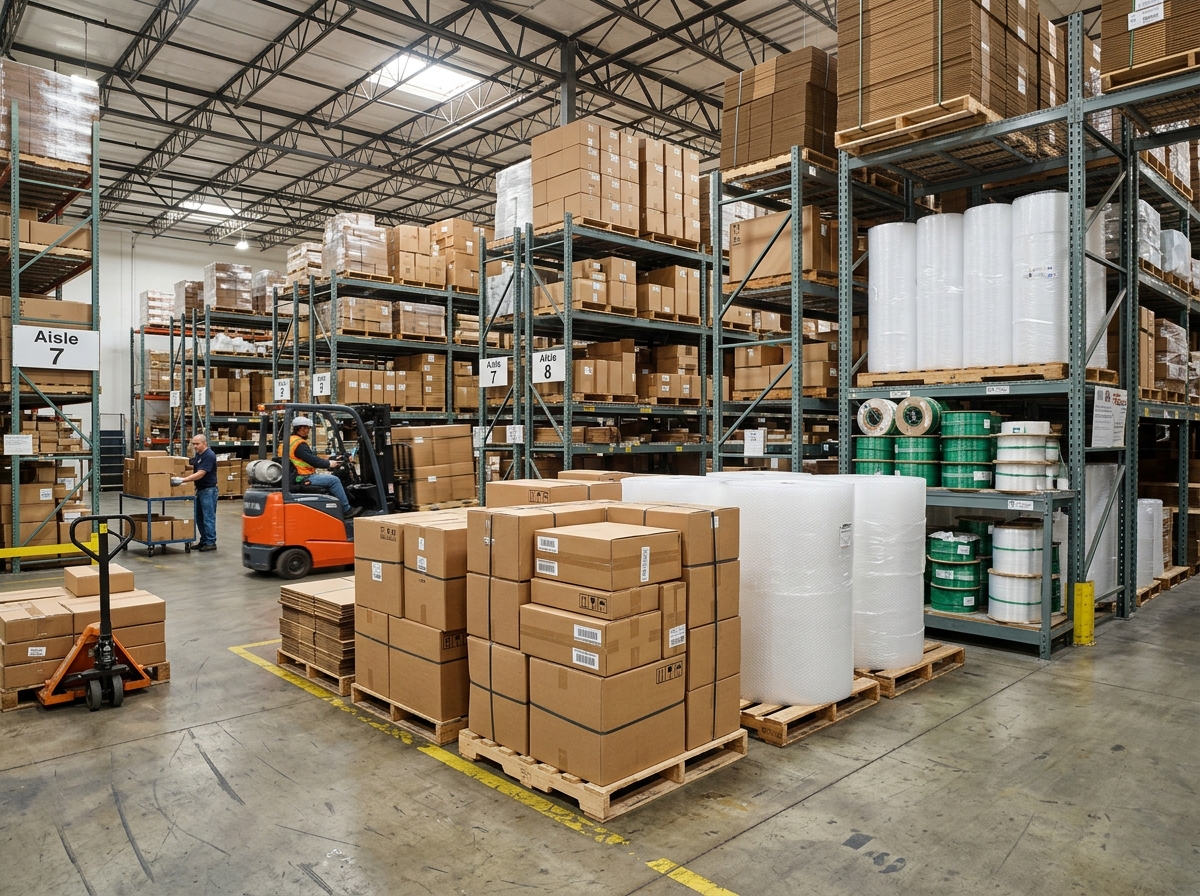 Corrugated packaging boxes and shipping supplies
