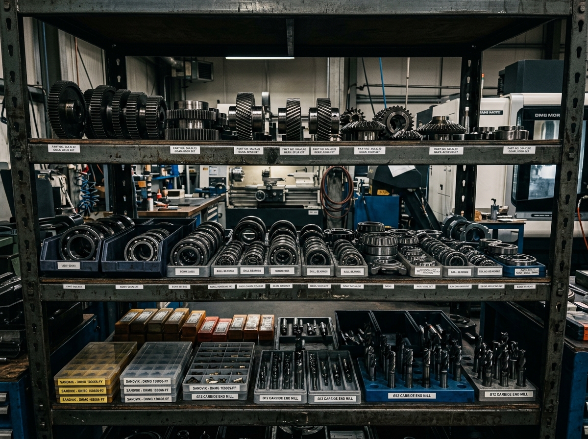 Precision machine spare parts and tooling